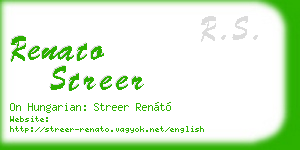 renato streer business card
